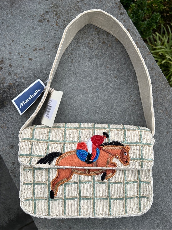 Sol and Mer Handbags - Sol and Mer Equestrian Beaded Bag